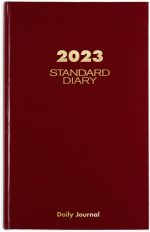 2022 Diary by AT-A-GLANCE, Standard Daily Diary, 7-3/4" x 12", Large, Red (SD37613)